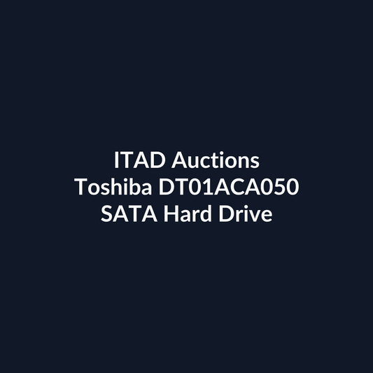 Toshiba DT01ACA050 500GB 3.5 Inch 6Gb/s SATA 7.2K RPM Desktop Hard Drive – Pre-Owned | ITAD Auctions