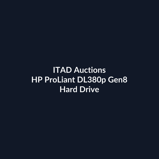 HP ProLiant DL380p Gen8 2U Rackmount Server – 8 SFF – 2 × Xeon E5-2643 – 48GB DDR3 – No HDD – No RAID – Broadcom BCM5719 – 2 × 460W PSU – Refurb | ITAD Auctions