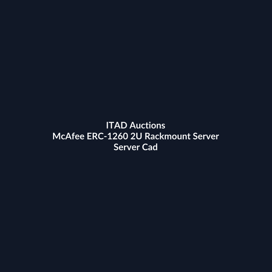 McAfee ERC-1260 2U Rackmount Server – 4 x LFF – Intel Xeon E3-1275 v3 – 16GB DDR3 – No HDD – No RAID – Intel I210 – 1 x 350W – 2 x Blanks – Refurb | ITAD Auctions