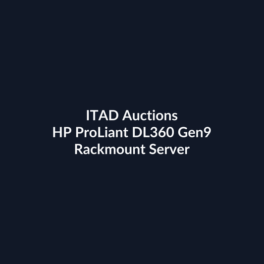 HP ProLiant DL360 Gen9 1U Rackmount Server – 8 SFF – 2 x Xeon E5-2697 v3 – 64GB DDR4 – 2 x 300GB SAS – No RAID – Broadcom BCM5719 – 2 x 800W – 6 x Blank – Refurb | ITAD Auctions
