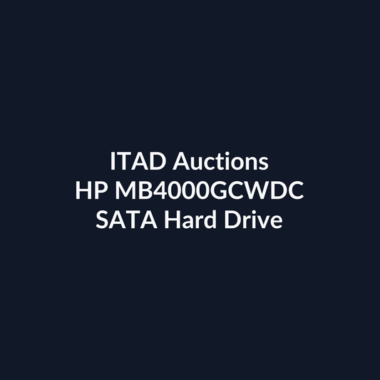 HP MB4000GCWDC 3.5 Inch 4TB 7200 RPM SATA Hard Drive - Pre-Owned | ITAD Auctions