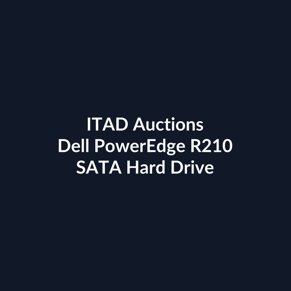 Dell PowerEdge R210 1U Rackmount Server – 2 x SFF – Intel Xeon X3430 – 4GB DDR3 – 1 x 500GB SATA HDD – No RAID – Intel 3400 SATA – 1 x 250W PSU – Refurb | ITAD Auctions