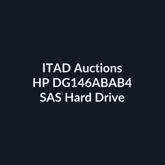 HP DG146ABAB4 2.5 Inch 146GB 10K RPM SAS 3Gb/s Hard Drive – Pre-Owned | ITAD Auctions