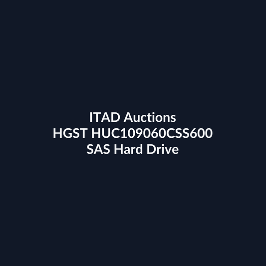 HGST HUC109060CSS600 2.5 Inch SFF 600GB 10K 6Gbps SAS Enterprise Hard Drive for Servers – Pre-Owned | ITAD Auctions