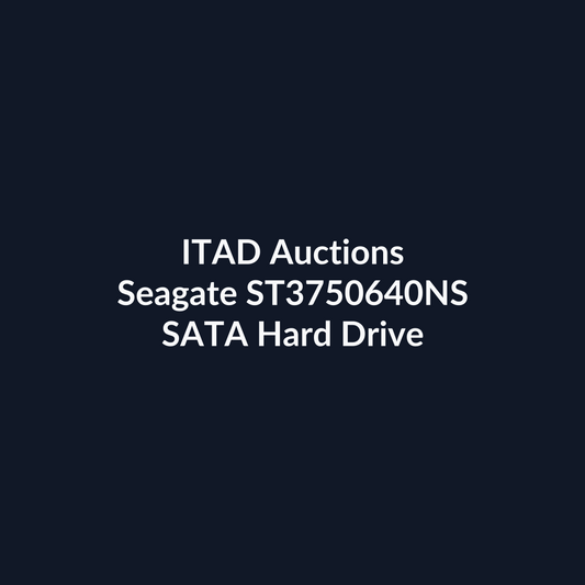 Seagate ST3750640NS 3.5 Inch 750GB 7200 RPM SATA 3Gb/s Hard Drive – Pre-Owned | ITAD Auctions