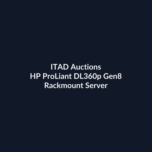 HP ProLiant DL360p Gen8 1U Rackmount Server – 8 SFF – Intel Xeon E5-2609 – 16GB DDR3 – 4 x 300GB SAS – No RAID – Broadcom BCM5719 – 2 x 460W – 4 x Blanks – Refurb | ITAD Auctions