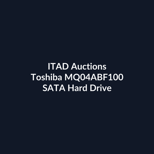 Toshiba MQ04ABF100 2.5 Inch 1TB 6Gb/s 5400RPM SATA Hard Drive – Pre-Owned | ITAD Auctions