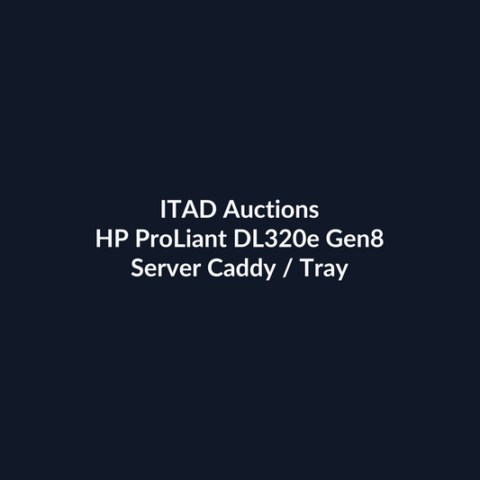 HP ProLiant DL320e Gen8 1U Rackmount Server – Xeon E3-1230 v2 – 8GB DDR3 – No HDD – No RAID – Broadcom BCM5717 – 2×350W PSU – 2× Blank – Pre-Owned | ITAD Auctions
