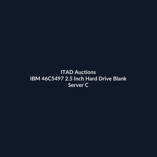 IBM 46C5497 2.5 Inch Hard Drive Blank Filler Tray For X3550 X3650 – Pre-Owned | ITAD Auctions