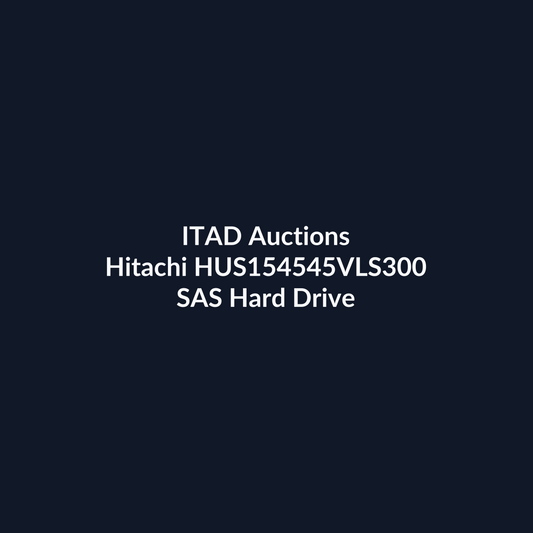 Hitachi HUS154545VLS300 450GB 3.5 Inch 15K RPM SAS Enterprise Hard Drive – Pre-Owned | ITAD Auctions