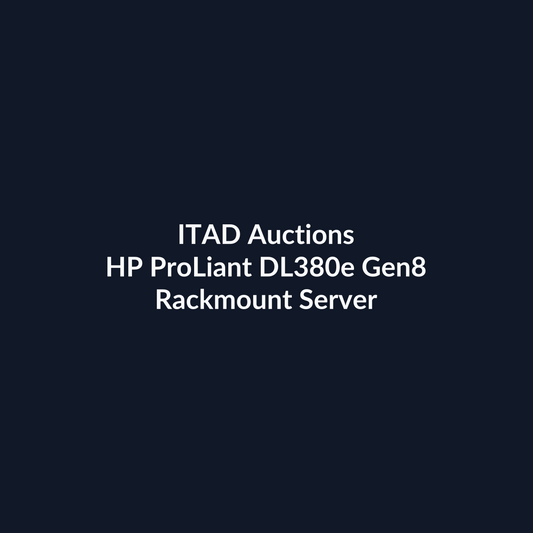 HP ProLiant DL380e Gen8 2U Rackmount Server – 8 SFF – Xeon E5-2407 – 16GB DDR3 – 2 × 600GB SAS – No RAID – Intel I350 – 2 × 460W PSU – Refurb | ITAD Auctions