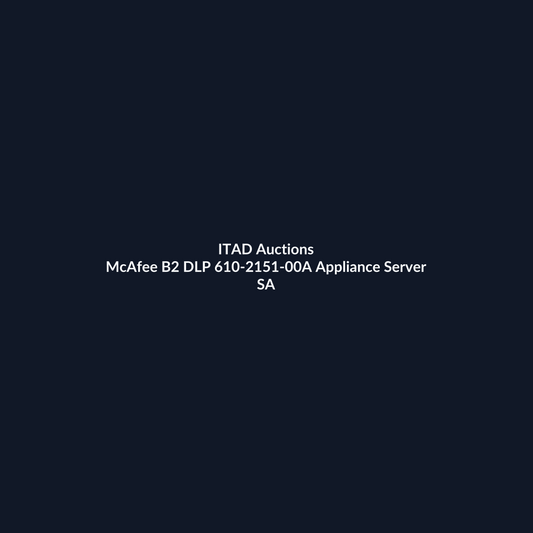 McAfee B2 DLP 610-2151-00A Appliance Server – 12 x SFF – 16GB DDR3 – 12 x 450GB SAS HDD – No RAID – Intel I350 – 2 x 750W – Refurb | ITAD Auctions