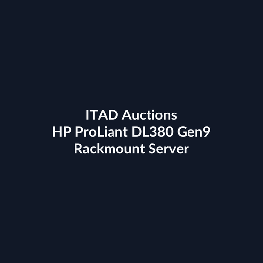 HP ProLiant DL380 Gen9 1U Rackmount Server – 16 SFF – 2 x Xeon E5-2630 v3 – 32GB DDR4 – 1 x 900GB SAS – No RAID – Broadcom BCM5719 – 2 x 500W – 10 x Blanks – Refurb | ITAD Auctions