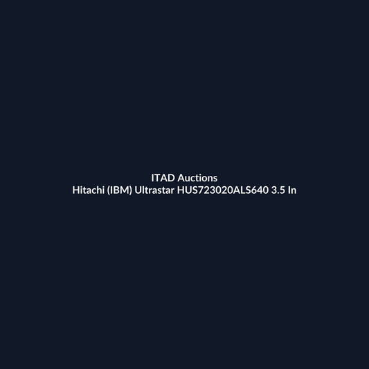 Hitachi (IBM) Ultrastar HUS723020ALS640 3.5 Inch 2TB 6Gb/s 7200RPM SAS Hard Drive – Pre-Owned | ITAD Auctions