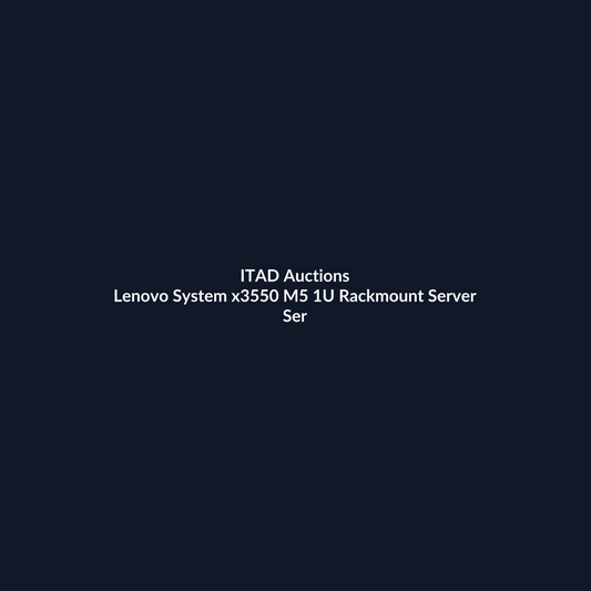 Lenovo System x3550 M5 1U Rackmount Server – 4 x SFF – Intel Xeon E5-2620 v3 – 64GB DDR4 – 2 x 500GB SATA HDD – No RAID – Broadcom BCM5719 – 1 x 550W – 2 x Blanks – Refurb | ITAD Auctions