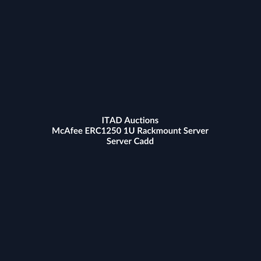McAfee ERC1250 1U Rackmount Server – 4 x LFF – Intel Xeon E3-1275 – 16GB DDR3 – No HDD – No RAID – Intel 82580 – 1 x 350W – 4 x Blanks – Refurb | ITAD Auctions
