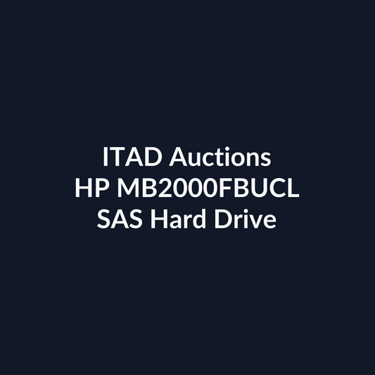 HP MB2000FBUCL 3.5-Inch 2TB 7.2K RPM SAS 6Gb/s Hard Drive - Pre-Owned | ITAD Auctions