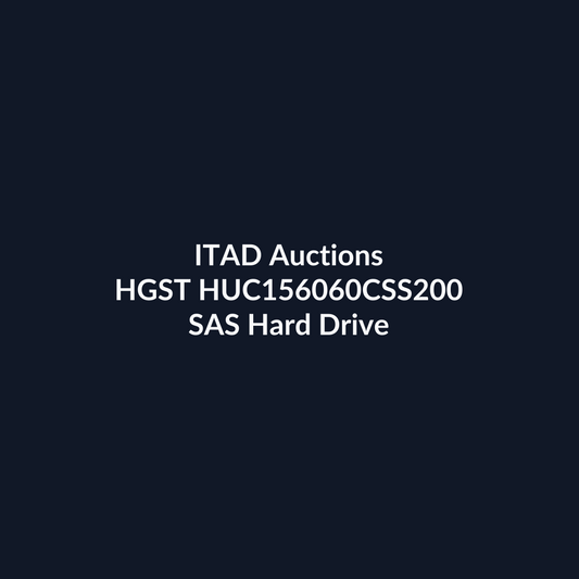 HGST HUC156060CSS200 2.5 Inch 600GB 15K RPM SAS 12Gb/s Hard Drive - Pre-Owned | ITAD Auctions