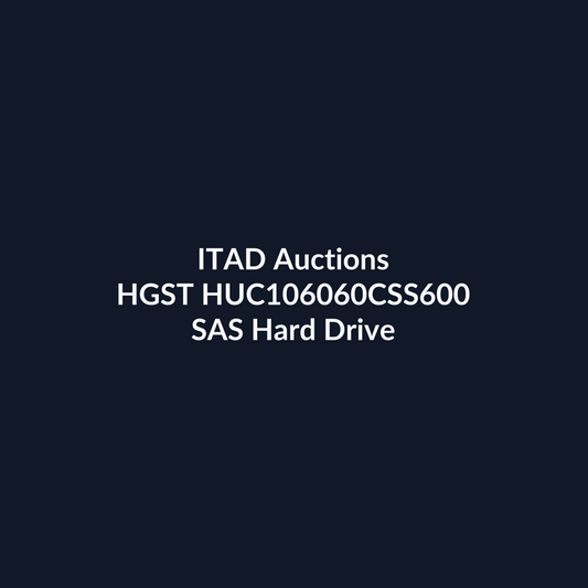 HGST HUC106060CSS600 2.5-Inch 600GB 10K RPM SAS 6Gb/s Hard Drive - Pre-Owned | ITAD Auctions