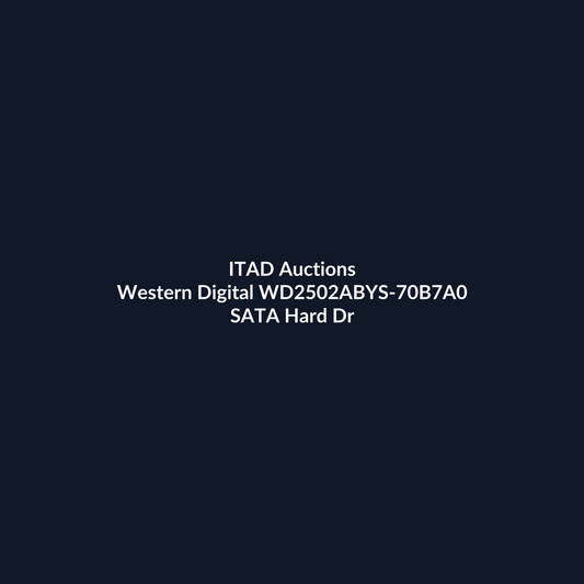 Western Digital WD2502ABYS-70B7A0 3.5 Inch 250GB 3Gb/s 7200RPM SATA Hard Disk Drive – Pre-Owned | ITAD Auctions