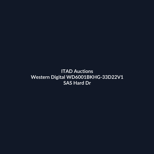 Western Digital WD6001BKHG-33D22V1 XE 2.5 Inch 600GB 6Gb/s 10000RPM SAS Hard Drive – Pre-Owned | ITAD Auctions