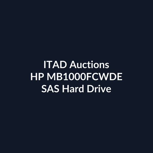 HP MB1000FCWDE 3.5-Inch 1TB 7200 RPM SAS Hard Drive - Pre-Owned | ITAD Auctions