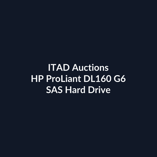 HP ProLiant DL160 G6 1U Rackmount Server – 4 LFF – Xeon E5606 – 4GB DDR3 – 4 x 450GB SAS HDD – No RAID – Intel 82576 – 1 x 500W – Refurb | ITAD Auctions