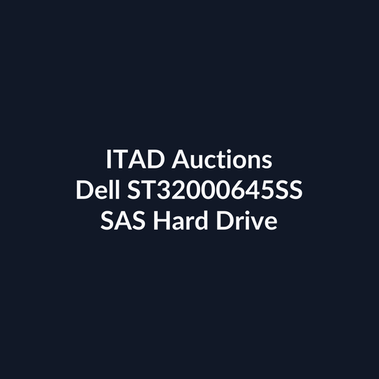 Dell ST32000645SS 3.5 Inch 2TB 7.2K RPM 6Gb/s SAS Hard Drive - Pre-Owned | ITAD Auctions