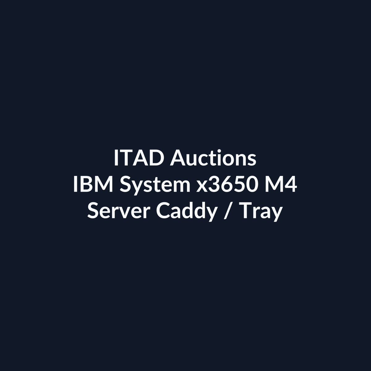 IBM System x3650 M4 2U Rackmount Server – 8 SFF – 2 x Xeon E5-2620 v2 – 320GB DDR3 – No HDD – No RAID – Intel I350 – 2 x 550W – 7 x Blank – Refurb | ITAD Auctions