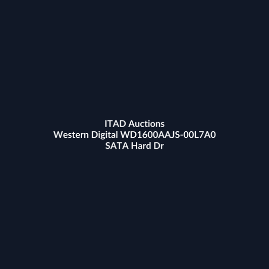 Western Digital WD1600AAJS-00L7A0 3.5 Inch 160GB 7200 RPM SATA 3Gb/s Hard Drive – Pre-Owned | ITAD Auctions
