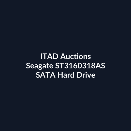 Seagate ST3160318AS 3.5 Inch 160GB 7200 RPM SATA 3Gb/s Hard Drive – Pre-Owned | ITAD Auctions