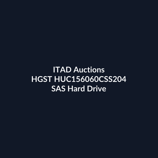 HGST HUC156060CSS204 2.5-Inch 600GB 15K RPM SAS 12Gb/s Hard Drive - Pre-Owned | ITAD Auctions