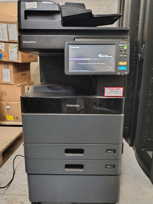 TOSHIBA E-STUDIO 3015AC MULTIFUNCTION PRINTER - Used