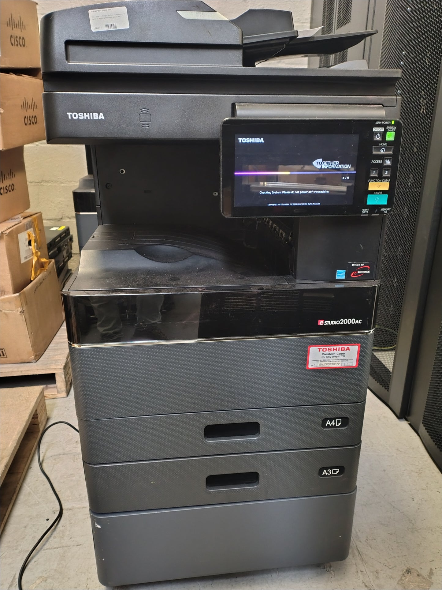 TOSHIBA E-STUDIO 2000AC MULTIFUNCTION PRINTER - PRE OWNED