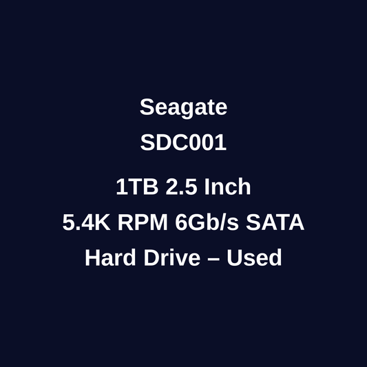 Seagate SDC001 1TB 2.5 Inch 5.4K RPM 6Gb/s SATA Hard Drive – Used