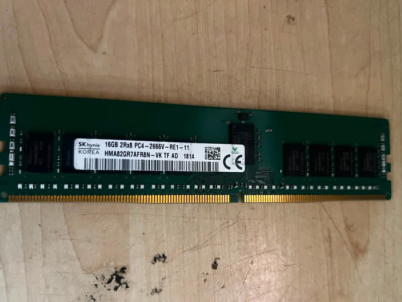 SK Hynix 16GB 2Rx8 PC4-2666V-RE1-11 DDR4 Server RAM – Refurb